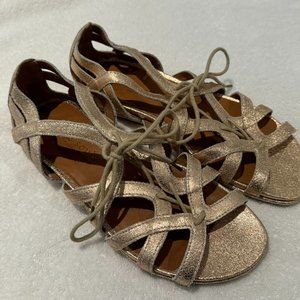 Gentle Souls by Kenneth Cole Women's Oona Gladiator Sandal - Rose Gold - Size 8